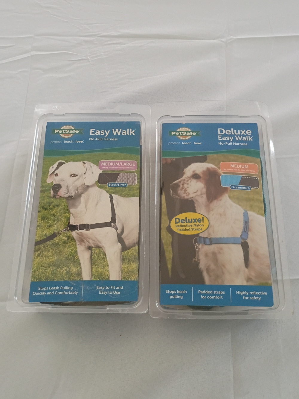 PetSafe Easy Walk No-Pull Harness Medium/large  Blue Black New Walker lot of 2